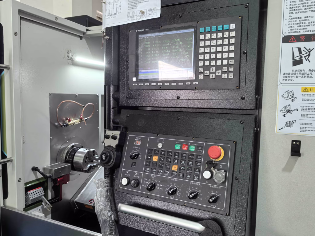 Control Panel Of Lathe Equipment For Turning