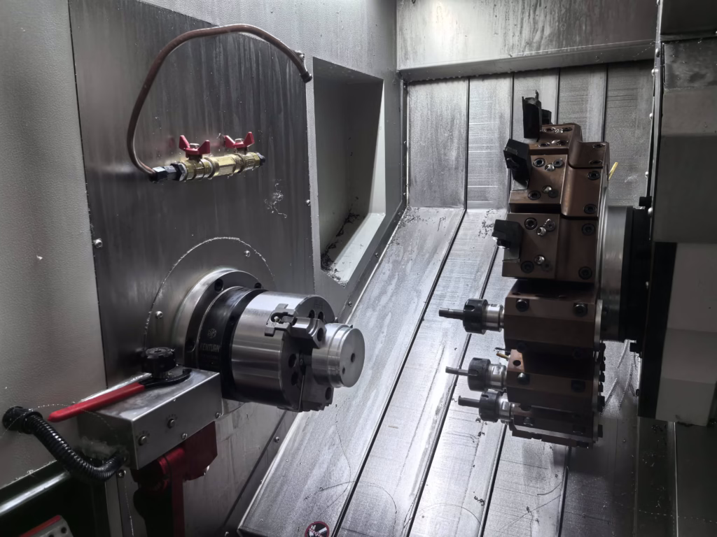 Detailed Drawing Of The Lathe Equipment For Turning
