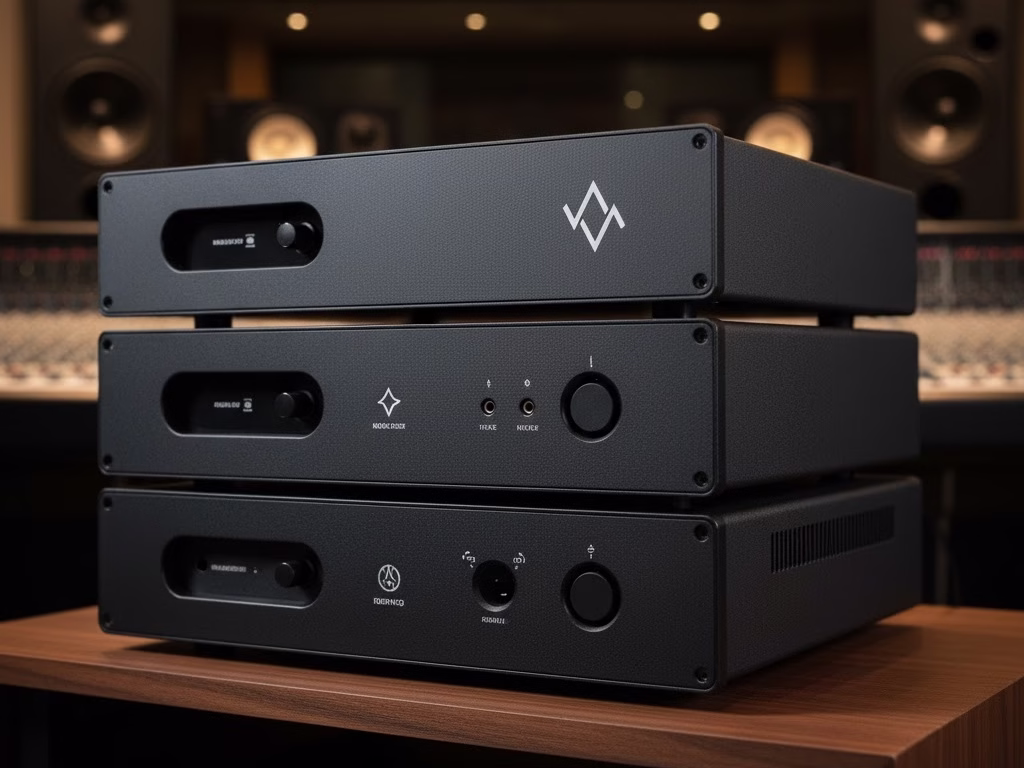 A Premium, Bead Blasted Black Anodized Aluminum Casing For High End Audio Equipment.