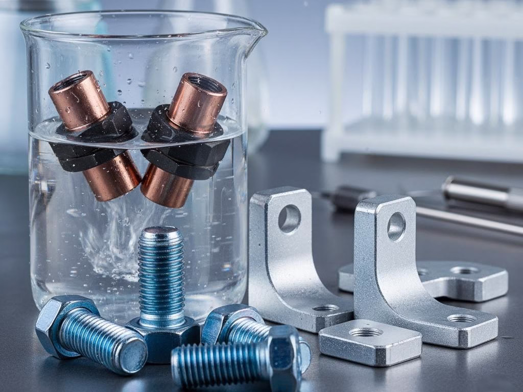 Metal Components With High Phosphorus Electroless Nickel Or Zinc Plating Shown Resisting Harsh Environment Corrosion.