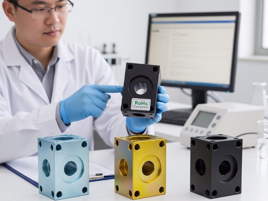 Trivalent Chromate Treatment On Zinc Plating Ensuring Rohs Compliance.